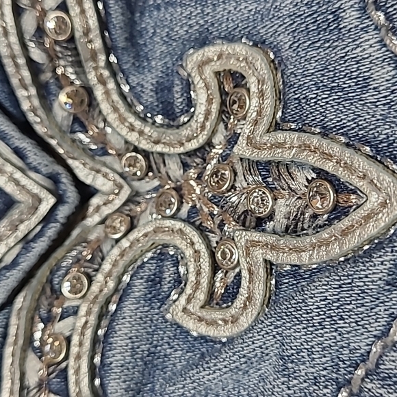 ROCK REVIVAL SHAYLEE RHINESTONES EASY-FIT SKINNY DENIM JEAN - Picture 4 of 16